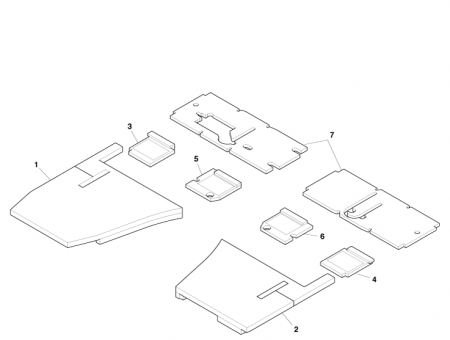 Photo of Insulation assy centre floor pan sound 4G43 111C73…