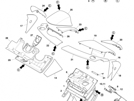 Photo of Panel assy instr upper passenger side LHD 8D33…