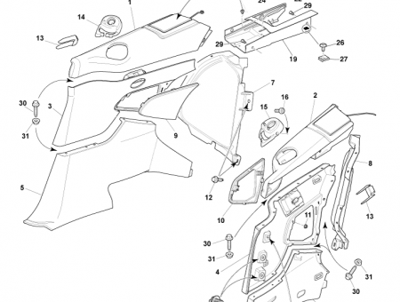 Photo of Trim Panel Body Side Middle LH 8G43 L31487…