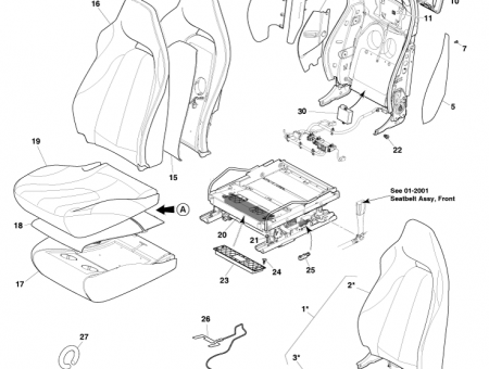 Photo of SQUAB ASSEMBLY TRIMMED LH FD33 60137…