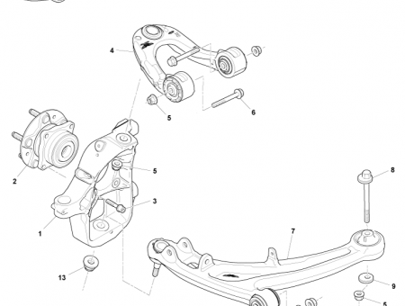 Photo of Knuckle front LH AD43 3K185…