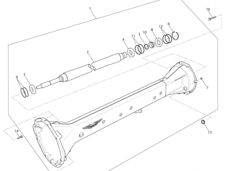 Photo of TORQUE TUBE PROPSHAFTASSEMBLY HD33 4500…
