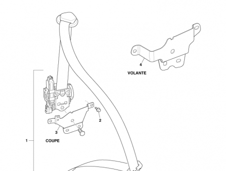 Photo of Bracket Mounting Front Seatbelt RH 4G43 60258…
