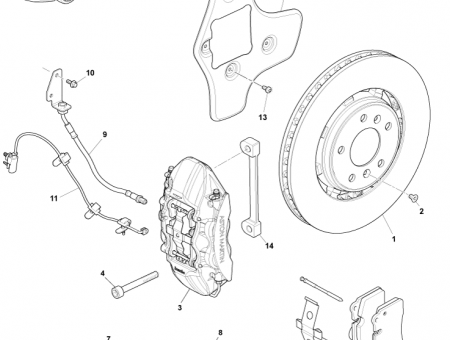 Photo of Caliper Less Pads LH AD43 2C465…
