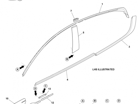 Photo of Side strake door Assembly LH KD43 018K29…