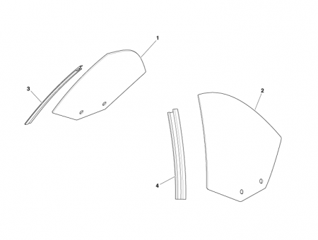 Photo of Retainer quarter Glass LH B post 4G43 L30271…