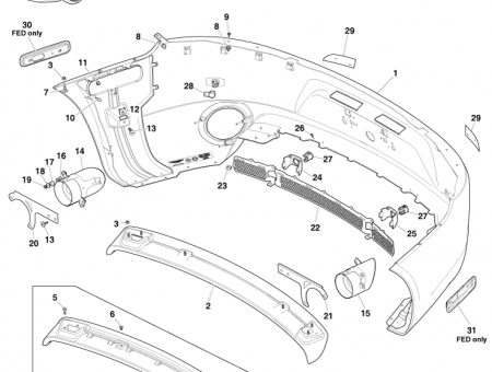 Photo of Cover Assembly Rear Bumper PDC with Reversing Camera…