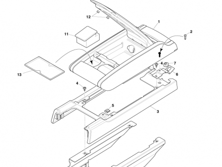Photo of Rear Armrest Console Stowage Assembly 8D33 045C76…