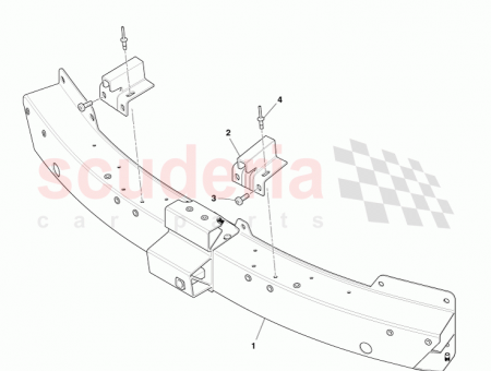 Photo of Bracket Over rider Beam Front Bumper 7G43 17753…