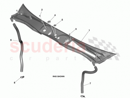 Photo of DRAIN TUBE LEAF SCREEN RH DG43 3811…