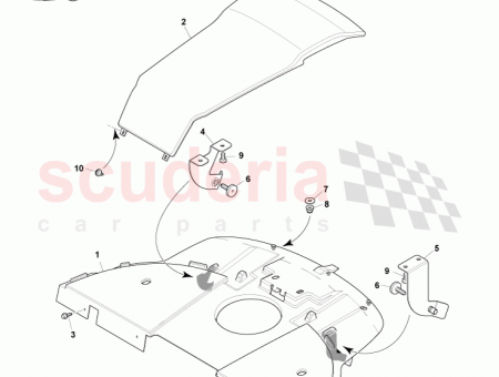 Photo of Panel Assy package tray Child Tether Kit Variant…