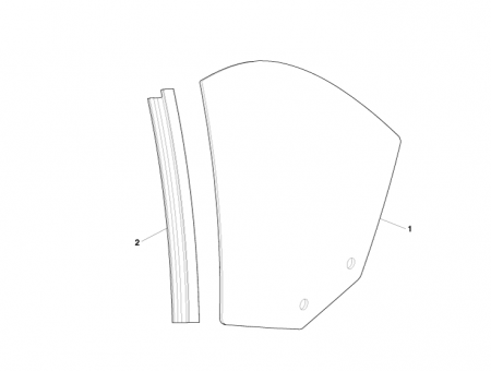 Photo of Glass quarter window fixed tinted LH 4G43 N29751…