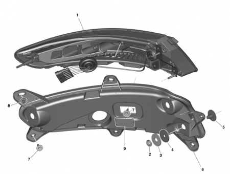Photo of Mounting Panel Tail Lamp RH CD33 13A602…