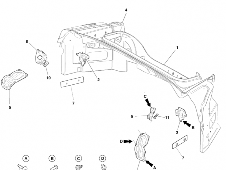 Photo of Filler tail gate lower panel RH 4G43 L40738…