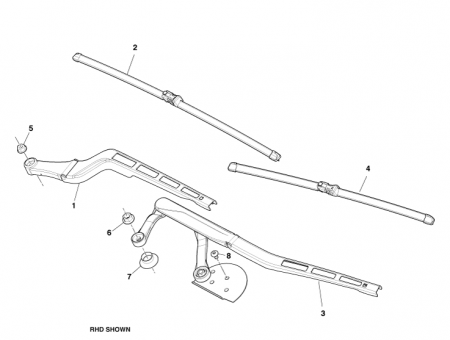 Photo of WIPER BLADE PASSENGER CG43 17B437…