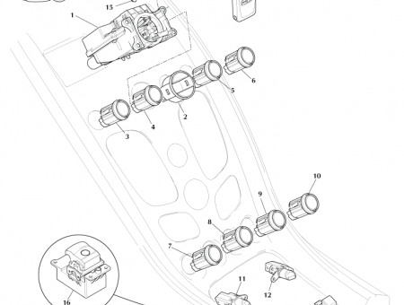 Photo of Switch Electronic Park Brake KD43 2B623…