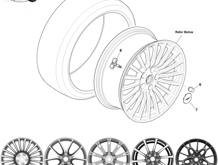 Photo of Wheel Directional RH 20 Inch 10 Spoke FD43…