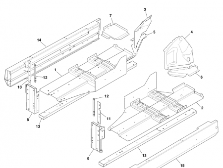 Photo of PANEL ASSEMBLY FLOOR LH SERVICE PART 4G43 16…