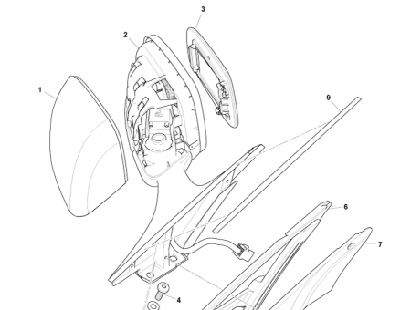 Photo of Mirror Assembly LH Powerfold and Memory AD33 17683…