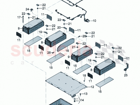 Photo of 1 set fixing parts for the cooling unit…
