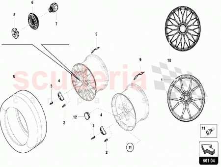 Photo of Lamborghini Centre Cover for Alloy Wheel…