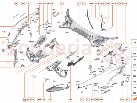 Photo of FR FNDR VANES RR LH GLOSS BLACK…