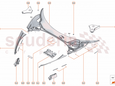 Photo of FOAM SUPPORT FENDER COVER INNER RH…