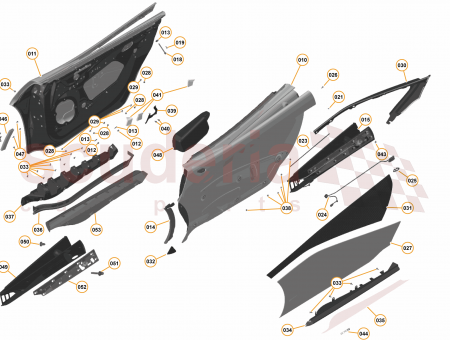 Photo of ASSY SKIRT BODY S RH BLK…