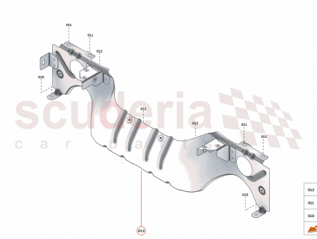 Photo of ASSY HEATSHIELD DECK VENT RR SPIDER…