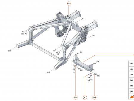 Photo of ASSY RR FRAME WITH DAMPER MODS…