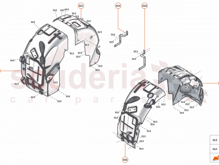 Photo of BRACKET WHEEL ARCH LINER UPPER LH…