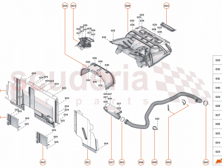 Photo of H SHIELD MFFLR UPR ROW SPIDER EXC CN…