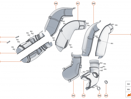 Photo of HEATSHIELD LINK PIPE UPPER OUTER LH…
