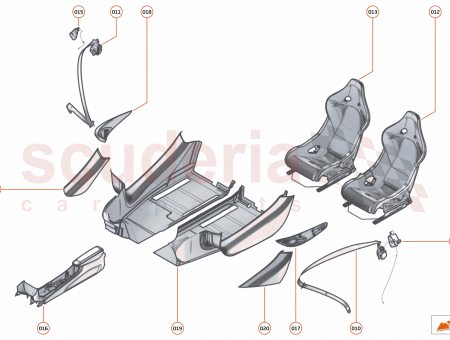 Photo of COMPLETE SPEAKER MOUNTING UPPER HIGHLINE CARBON RH…