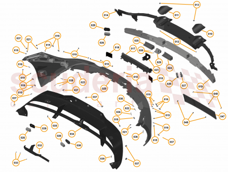 Photo of BEZEL PARKING SENSOR REAR INNER CARBON RH…