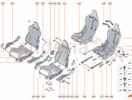 Photo of FRONT BEZEL FOR 6 POINT BELT BLACK…