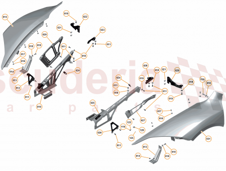 Photo of Bracket Fender Mounting Middle RH…