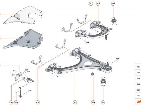 Photo of BRACKET DISPLACEMENT SENSOR FRONT RH…
