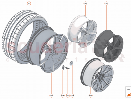Photo of WHEEL FORGED SLW RR RESURF 20X11 0J…
