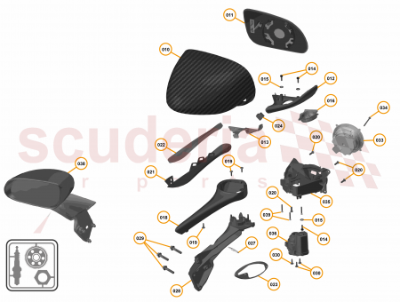 Photo of BASE COVER DOOR MIRROR UPPER RH MSO…