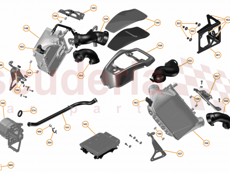 Photo of Hose Water Charge Air Cooler Throttle Body LH…