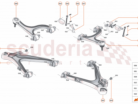 Photo of BRACKET WISHBONE DISPLACEMENT SENSOR REAR RH…