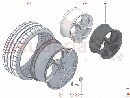 Photo of WHEEL FORGED SLW FR 19X9 0J…