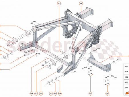 Photo of FRAME ASSY REAR…