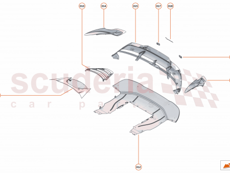 Photo of BUMPER CENTRE PDC CARBON GLOSS REAR…