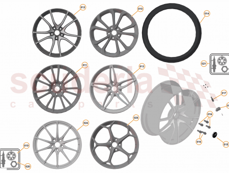 Photo of WHEEL ULTRA LIGHTWEIGHT 19X8 0 FRONT MSO BLACK…