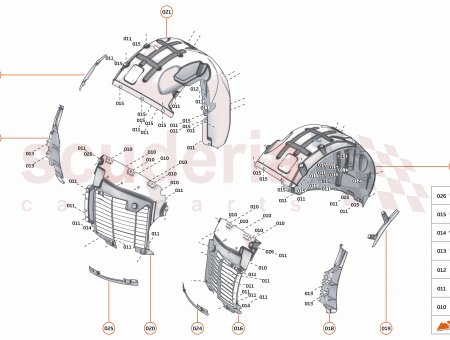 Photo of WHEEL ARCH LINERLOUVRE FRT LH…
