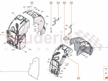 Photo of WHEEL ARCH LINER BRACKET REAR LWR LH…