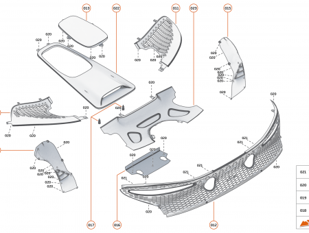 Photo of ASSY RR BUMPER LOUVRE PNL RH…