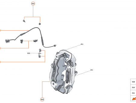 Photo of OPT BRAKE CALIPER NOPAD 6POT CCM R FR…